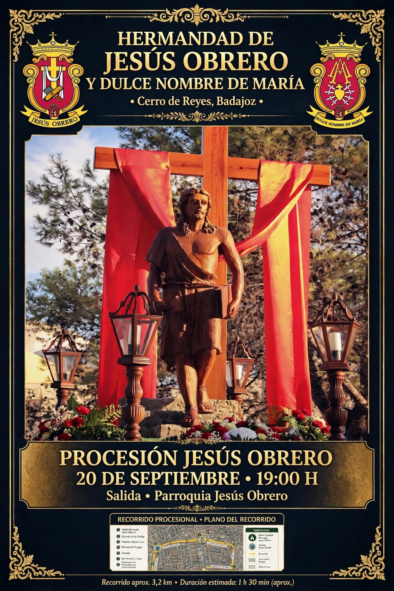 Jesús Obrero procesiona esta tarde