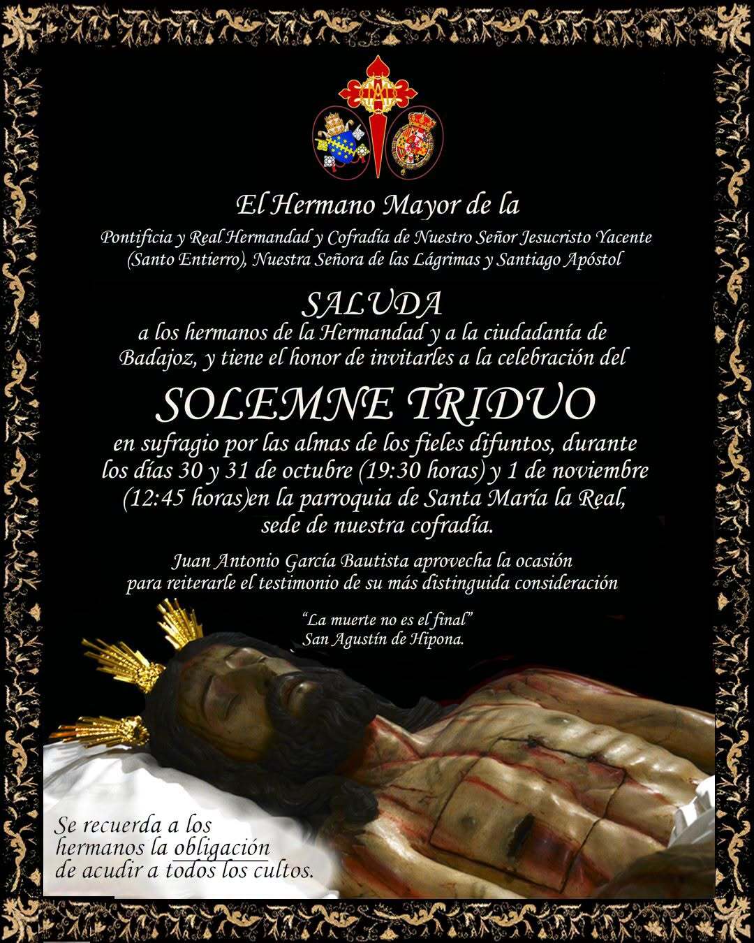 Triduo al Cristo Yacente